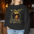 It's My 45Th Birthday Queen 45 Years Old Crown Gold Women Women Sweatshirt Funny Gifts