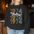 Jahrgang 1974 B-Day 50 Jahre Alt 50 Geburtstag Papa Mama Sweatshirt Frauen Lustige Geschenke