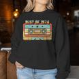 Jahrgang 1974 Kassette 50 Geburtstag Papa Mama Retro 50 Sweatshirt Frauen Lustige Geschenke