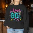 J'aime Les Années 80 I Love The 80S Women Sweatshirt Cadeaux drôles