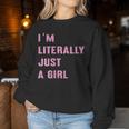 Je Ne Suis Littéralement Qu'une Fille Coquette Cute Trending Women Sweatshirt Cadeaux drôles