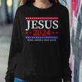 Jesus 2024 Make America Pray Again Christian Women Sweatshirt Unique Gifts