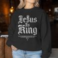 Jesus Is King Christian Faith Women Women Sweatshirt Funny Gifts