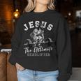 Jesus The Ultimate Deadlifter Christian Workout Gym Women Sweatshirt Unique Gifts