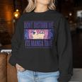 Jolie Fille Manga Temps Manga Women Sweatshirt Cadeaux drôles