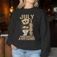 July 55Th Birthday 1969 Awesome Teddy Bear Women Sweatshirt Personalized Gifts