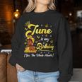 June Is My Birthday African American Woman Birthday Queen Women Sweatshirt Unique Gifts