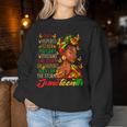 Junenth I Am The Storm African American Black Girls Women Sweatshirt Unique Gifts