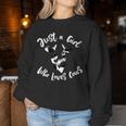 Just A Girl Who Loves Cows Dairy Farmer Mom Women Sweatshirt Unique Gifts