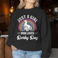 Just A Girl Who Loves Derby Day Derby Day 2024 Girl Women Sweatshirt Funny Gifts