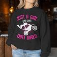 Just A Girl Who Loves Dirt Bikes Motocross Dirt Biking Girls Women Sweatshirt Unique Gifts