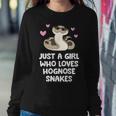 Just A Girl Who Loves Hognose Snakes Women Sweatshirt Unique Gifts