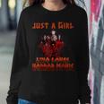 Just A Girl Who Loves Horror Movie Man Customs Women Sweatshirt Unique Gifts