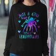 Just A Girl Who Loves Tarantulas Galaxy Spider Lover Women Sweatshirt Unique Gifts