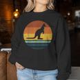 Kangaroo Vintage Retro Mom Dad Women Sweatshirt Unique Gifts