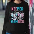 Keeper Of The Gender Boy Or Girl Elephant Gender Reveal Women Sweatshirt Funny Gifts