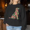 Labrador Flower Dog Silhouette Floral Men Women Sweatshirt Unique Gifts