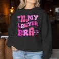 In My Lawyer Era Attorney Retro Groovy Law Student Women Sweatshirt Personalized Gifts