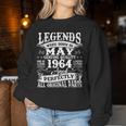 Legends Since May 1964 Vintage 60Th Birthday Women Women Sweatshirt Unique Gifts