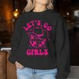 Let's Go Girls Team Bride Cowgirl Hat Disco Bachelorette Women Sweatshirt Unique Gifts