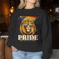 Lgbt Lion Gay Pride Lgbtq Rainbow Flag Sunglasses Women Sweatshirt Unique Gifts