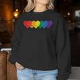 Lgbt Rainbow Heart Lgbtqia Gay Pride Rainbow Women Sweatshirt Unique Gifts