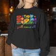 Lgbtq Diversity Y'all Pride Means All Flower Women Sweatshirt Funny Gifts