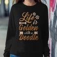 Life Is Golden With Doodle Mom Dog Goldendoodle Women Sweatshirt Unique Gifts