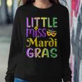 Little Miss Mardi Gras For New Orleans Costume Girls Women Sweatshirt Personalized Gifts