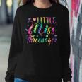 Little Miss Threenager 3Rd Birthday Girls Tie Dye Women Sweatshirt Unique Gifts