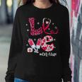 Love Cna Life Messy Bun Valentine's Day Women Sweatshirt Unique Gifts