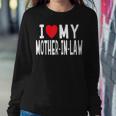 I Love My Mother-In-Law Family Celebration Heart Women Sweatshirt Unique Gifts