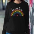 Love With Rainbow Flag For Lgbt Pride Month Women Sweatshirt Unique Gifts