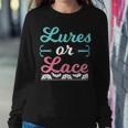 Lures Or Lace Pregnancy Gender Reveal Boy Or Girl Women Sweatshirt Unique Gifts