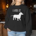 Lustiger Dackel Hund Papa Mama Besitzer Liebhaber Sweatshirt Frauen Lustige Geschenke