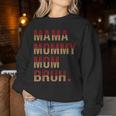 Mama Mama Mama Bruh Leopard Büffel Lustig Muttertag Frauen Sweatshirt Frauen Lustige Geschenke