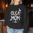 Mama Duck Bird Flower Cute Mom Mama Women Sweatshirt Unique Gifts