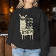 Mama Lama Drama Lama Alpaca Sweatshirt Frauen Lustige Geschenke