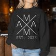 Mama Seit 2023 Mama Est 2023 Proud Mama 2023 Sweatshirt Frauen Lustige Geschenke