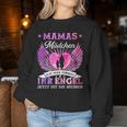 Mamas Girl Ich War Once Sein Angel Jetzt Ist Er Meiner S Sweatshirt Frauen Lustige Geschenke