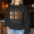 Melanin For Black Black History Month Retro Women Sweatshirt Funny Gifts