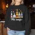 Mis Amigos Margarita Tequila Cocktail Cinco De Mayo Drinking Women Sweatshirt Funny Gifts