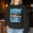Mom Of The Birthday Girl Family Snowflakes Winter Party Women Sweatshirt Unique Gifts