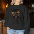 Mom Life Skull Leopard Muster Muttertag Super Beste Mama Sweatshirt Frauen Lustige Geschenke