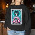 The Mom Tarot Card Skeleton Witch Mom Skull Mama Women Sweatshirt Unique Gifts