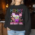 Mommy Of The Birthday Girl Candyland Candy Birthday Women Sweatshirt Funny Gifts