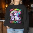 Mommy Of The Birthday Princess Unicorn Mom Women Sweatshirt Funny Gifts