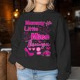 Mommy Miss Threenager 13 Bday Girls Salon Spa Makeup Party Women Sweatshirt Unique Gifts