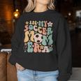 In My Soccer Mom Era Groovy Soccer Mom Life Women Sweatshirt Unique Gifts