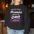 Muttertag Mama Schwangerschaft Ankündigung Du Wirst Oma Sweatshirt Frauen Lustige Geschenke